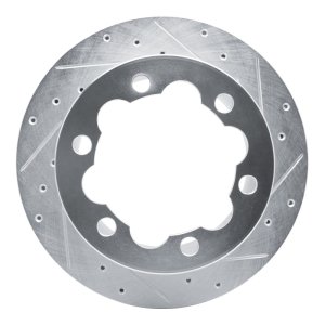 Dodge Sprinter 3500 Brake Rotor (1) - Rear Right - R1 Concepts - Drilled & Slotted - Silver - `02-`06